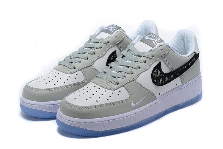 Dior Logo Swoosh Gray Black Custom Air Force 1