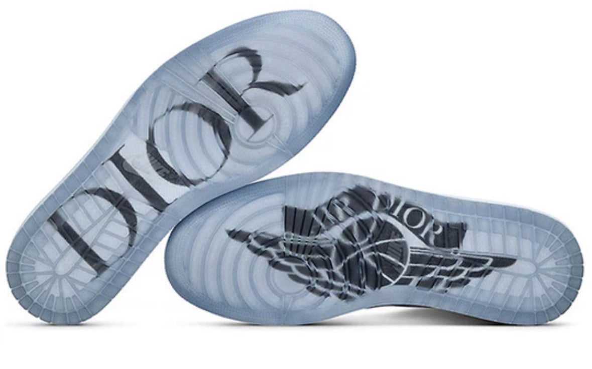 Dior x Air Jordan 1 High OG 'White Wolf Grey'