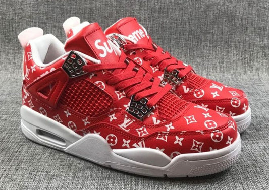 Air Jordan 4 ‘x LV Retro Blanc Rouge’