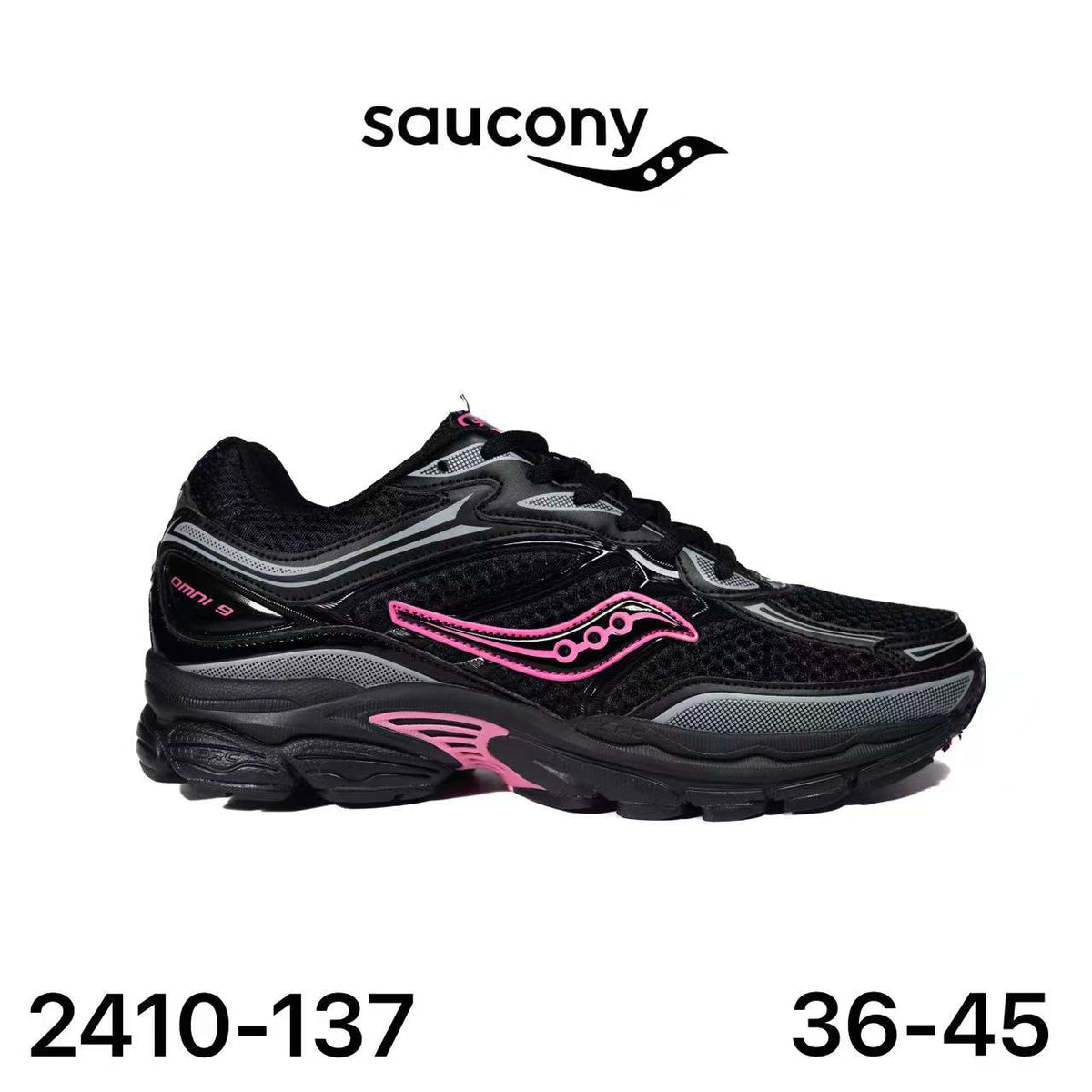 Saucony Omni 9 Noir Rose