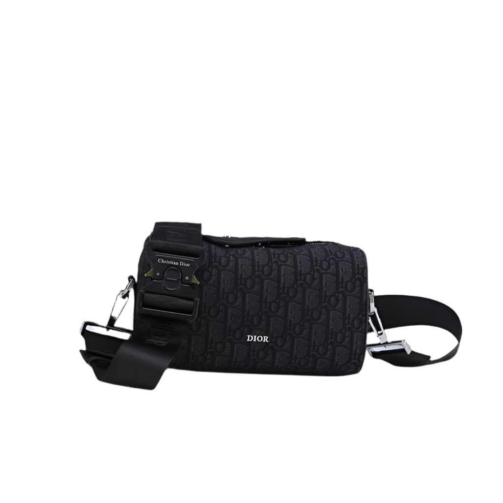 Sacoche Dior Black Oblique Canvas