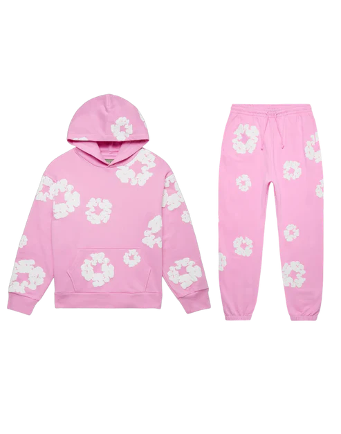 Denim Tears Cotton Wreath Tracksuit ‘Pink’