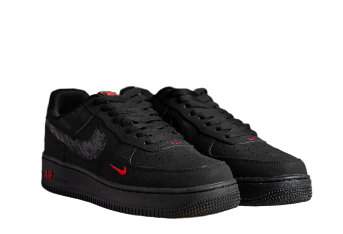 Air Force One '07 LV8 'Reflective Swoosh - Black Crimson'