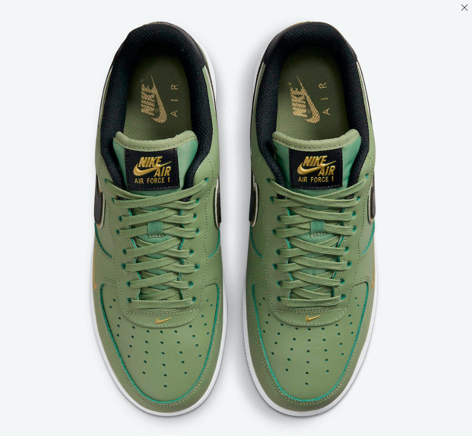 Air Force One ´Double Swoosh Olive Gold Black’