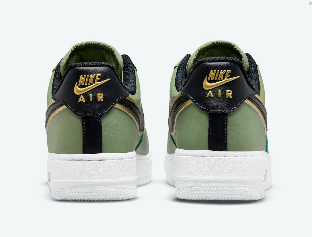 Air Force One ´Double Swoosh Olive Gold Black’