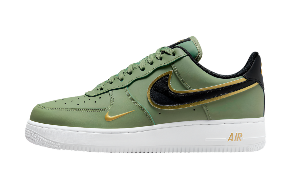 Air Force One ´Double Swoosh Olive Gold Black’