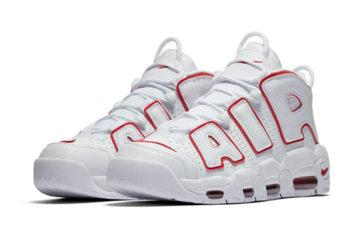 Nike Air More Uptempo 'White Varsity Red'