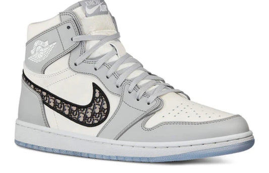 Dior x Air Jordan 1 High OG 'White Wolf Grey'