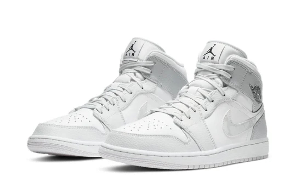 Air Jordan 1 Mid 'Swoosh Logo - Grey Camo'