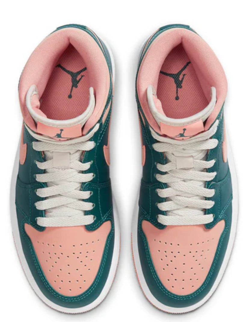 Air Jordan 1 Mid 'Dark Teal Green'