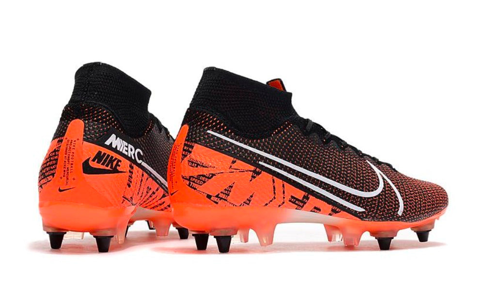 Crampon ‘Mercurial Superfly 7 Elite SG-Pro AC Noir Orange Blanc’