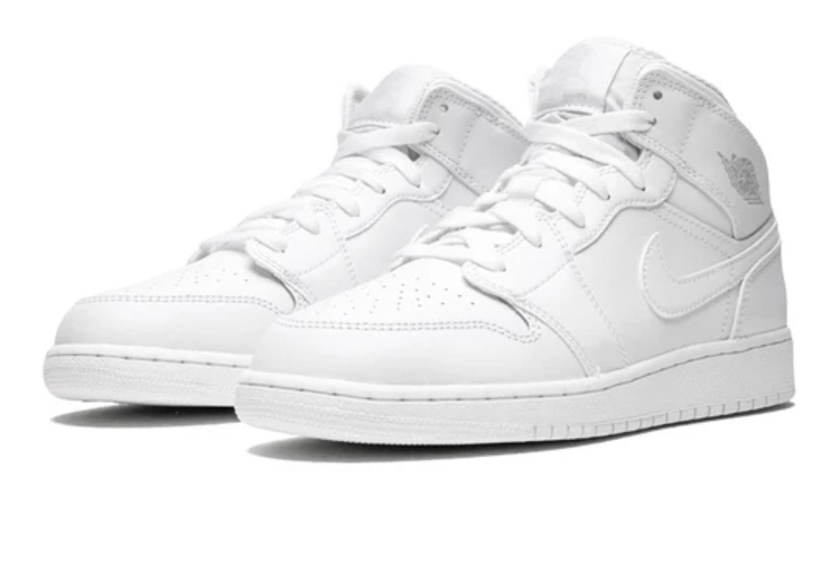 Air Jordan 1 Retro Mid 'Triple White'