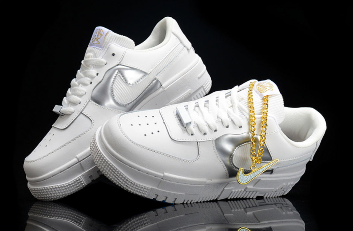 Air Force 1 Low Pixel ‘Grey Gold Chain’ 36/44