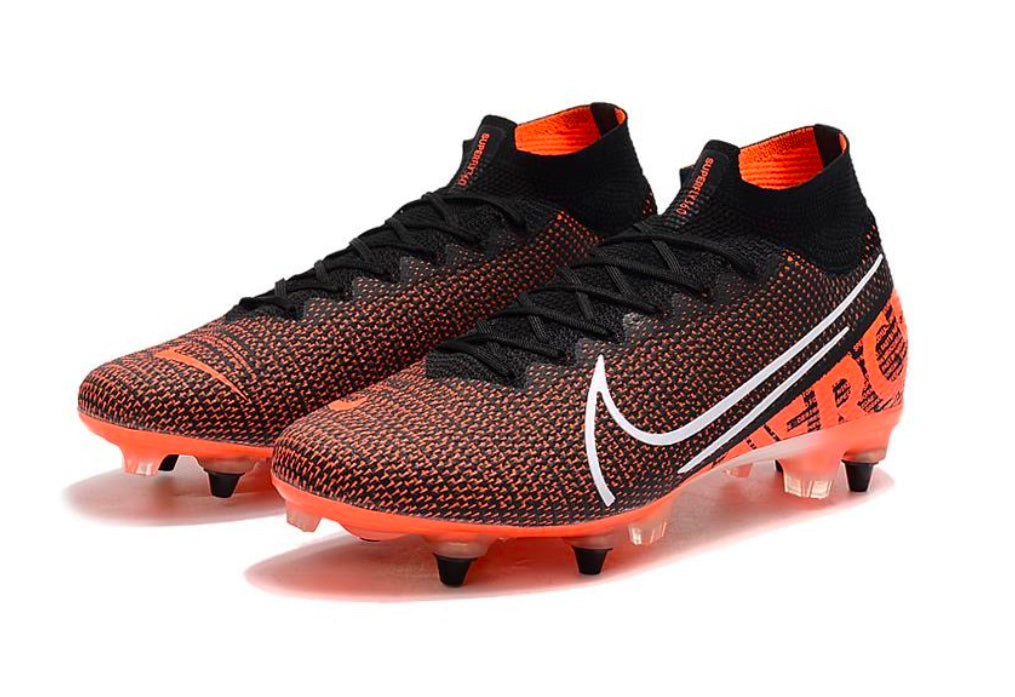 Crampon ‘Mercurial Superfly 7 Elite SG-Pro AC Noir Orange Blanc’