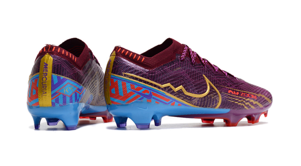 Crampon ‘Zoom Mercurial Vapor 15 Elite FG KM Foncé Betterave Mtlc Vivid Or’