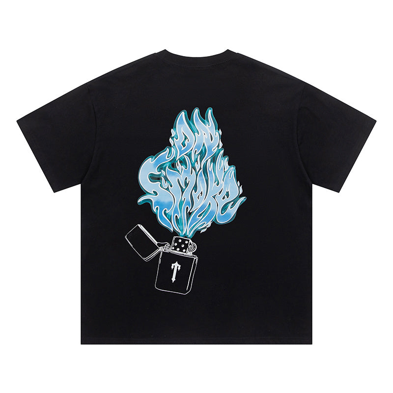 T-Shirt Smoke ‘Black BlueTrapstar’