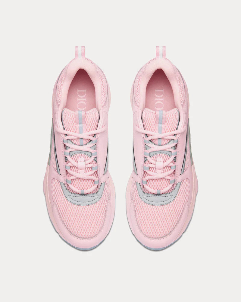 Dior B22 Pink Technical Mesh Pink Silver