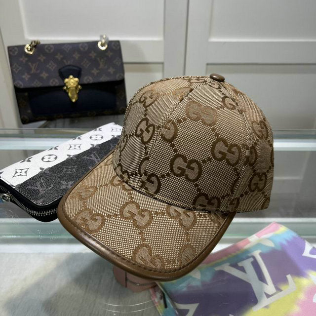 Casquette GG Brown