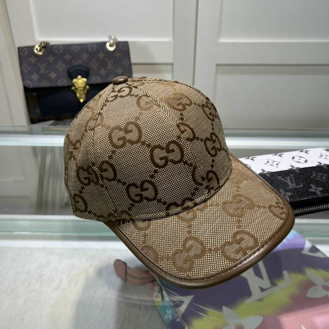 Casquette GG Brown